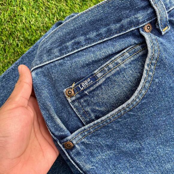 Vintage wash 90s Lee straight leg blue jeans - Picture 4 of 8